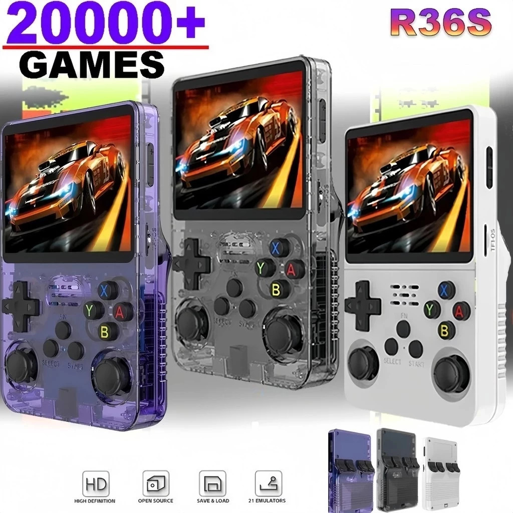 Gaming Console X80 - Mini R36S Retro Handheld Video Game