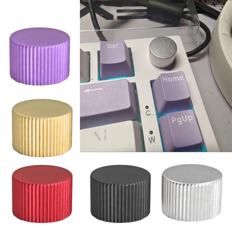 Gaming Console With Keyboard - Stylish Metal Control Knob For Professional