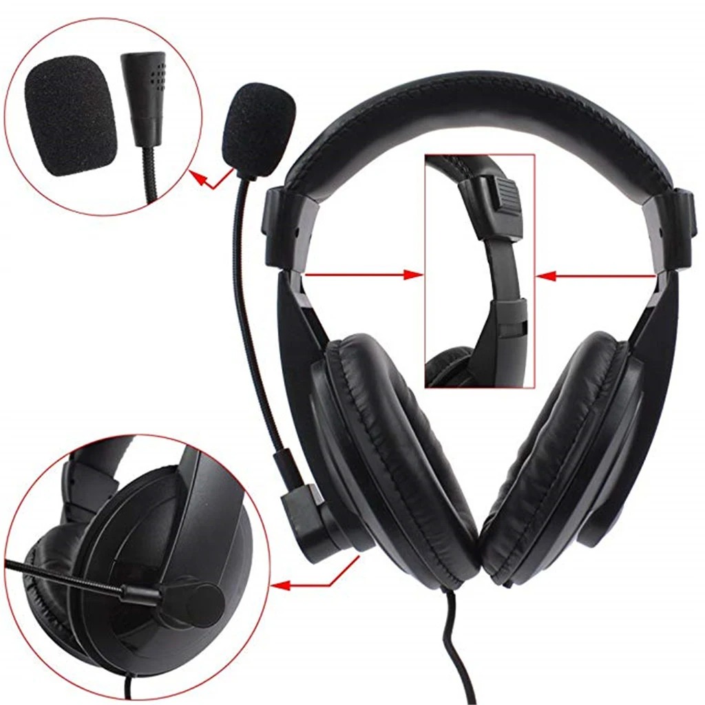 Headset Gaming Console - Professional Noise Cancelling Overhead Headphones With