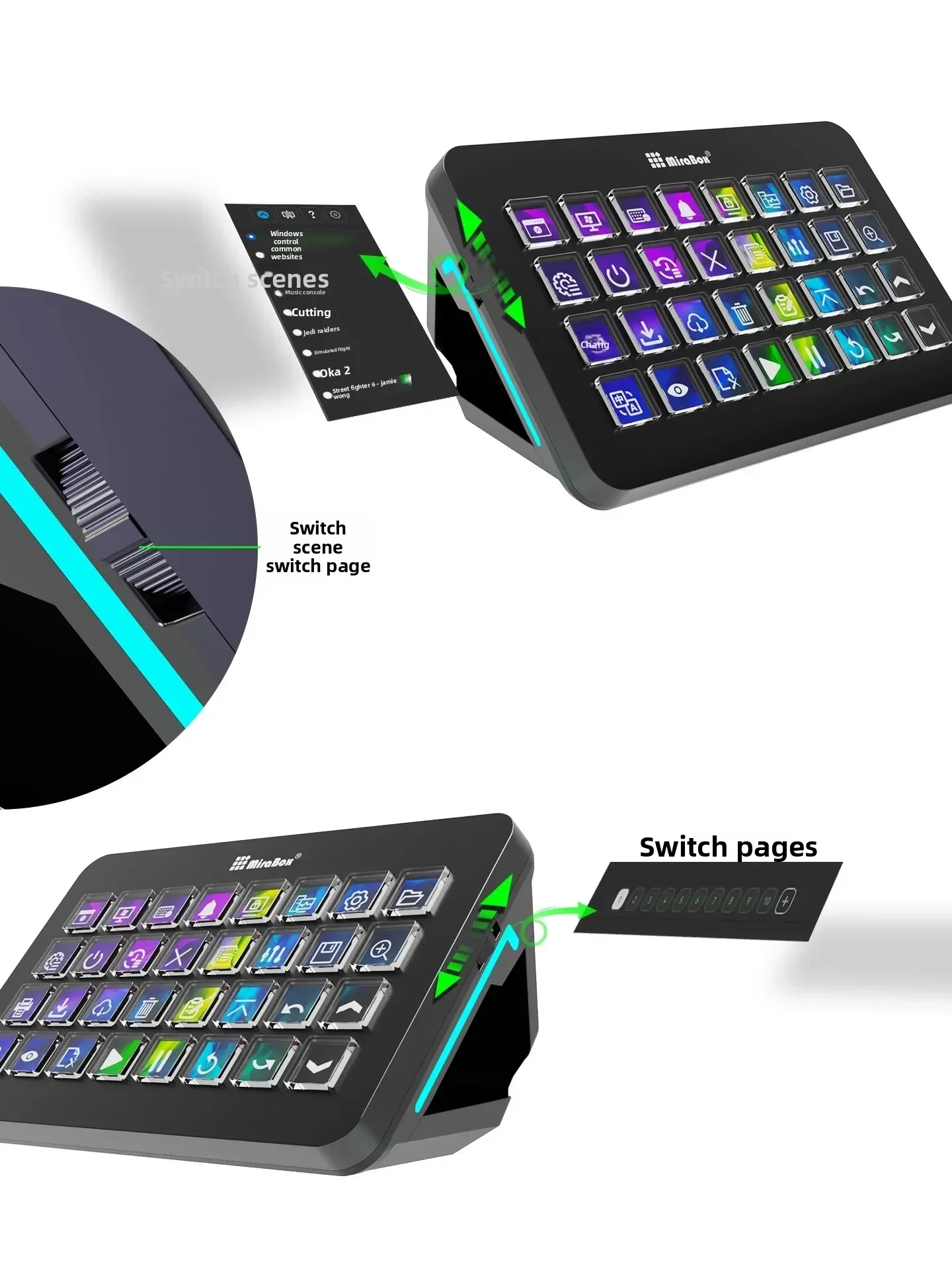 Mirabox XL Stream Deck Macro K - огляд і ціна Gaming Console With Keyboard