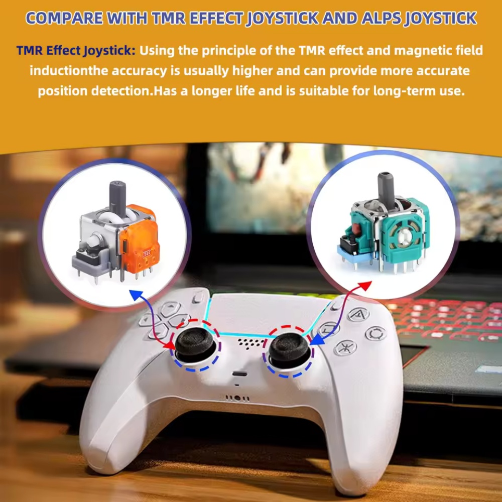 2-10Pcs Replacement TMR Effect - огляд і ціна Sony Controller Dualsense