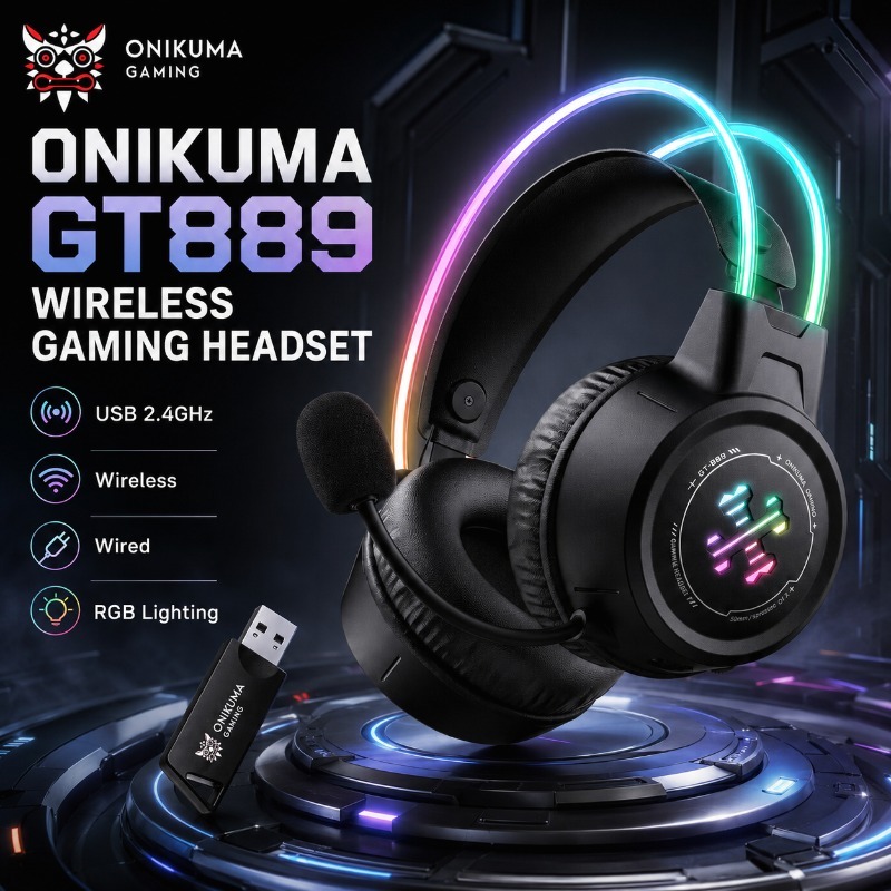 ONIKUMA GT889 Gaming Headphone - огляд і ціна Gaming Console Apple