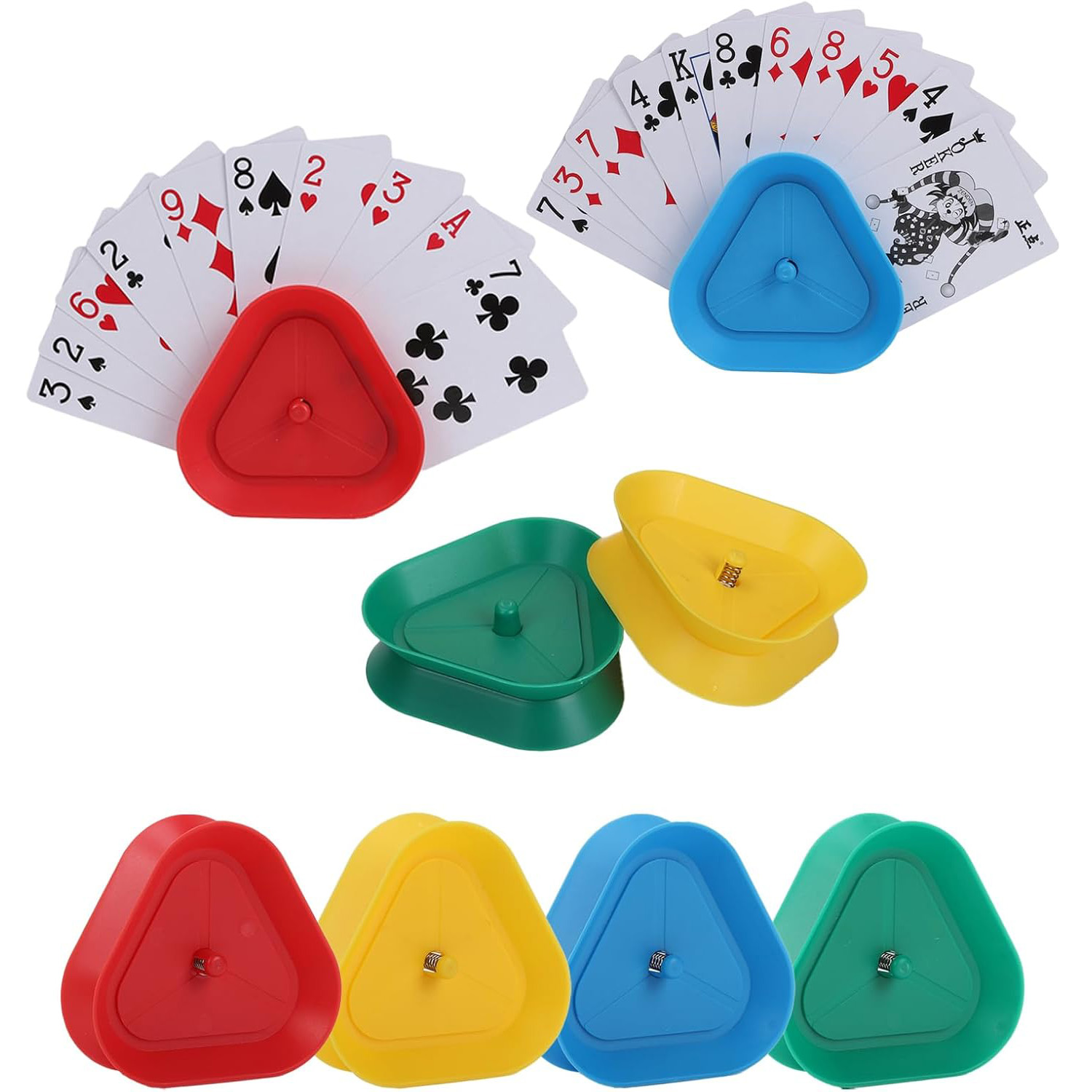 4pcs/set Triangle Shaped Playi - огляд і ціна Gaming Card Holder