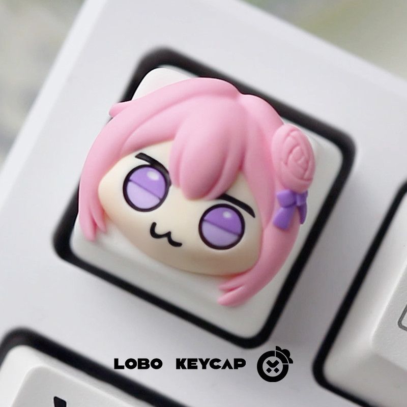 Cute Pink Hair Anime Girl Resi - огляд і ціна Gaming Console With Keyboard