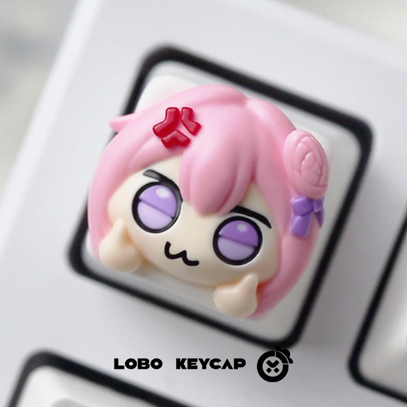 Cute Pink Hair Anime Girl Resi - огляд і ціна Gaming Console With Keyboard