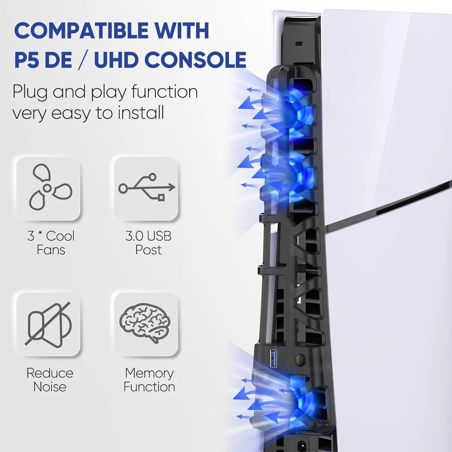 Cooling fan for PS5 Slim disc  - огляд і ціна Console Cooling Fan