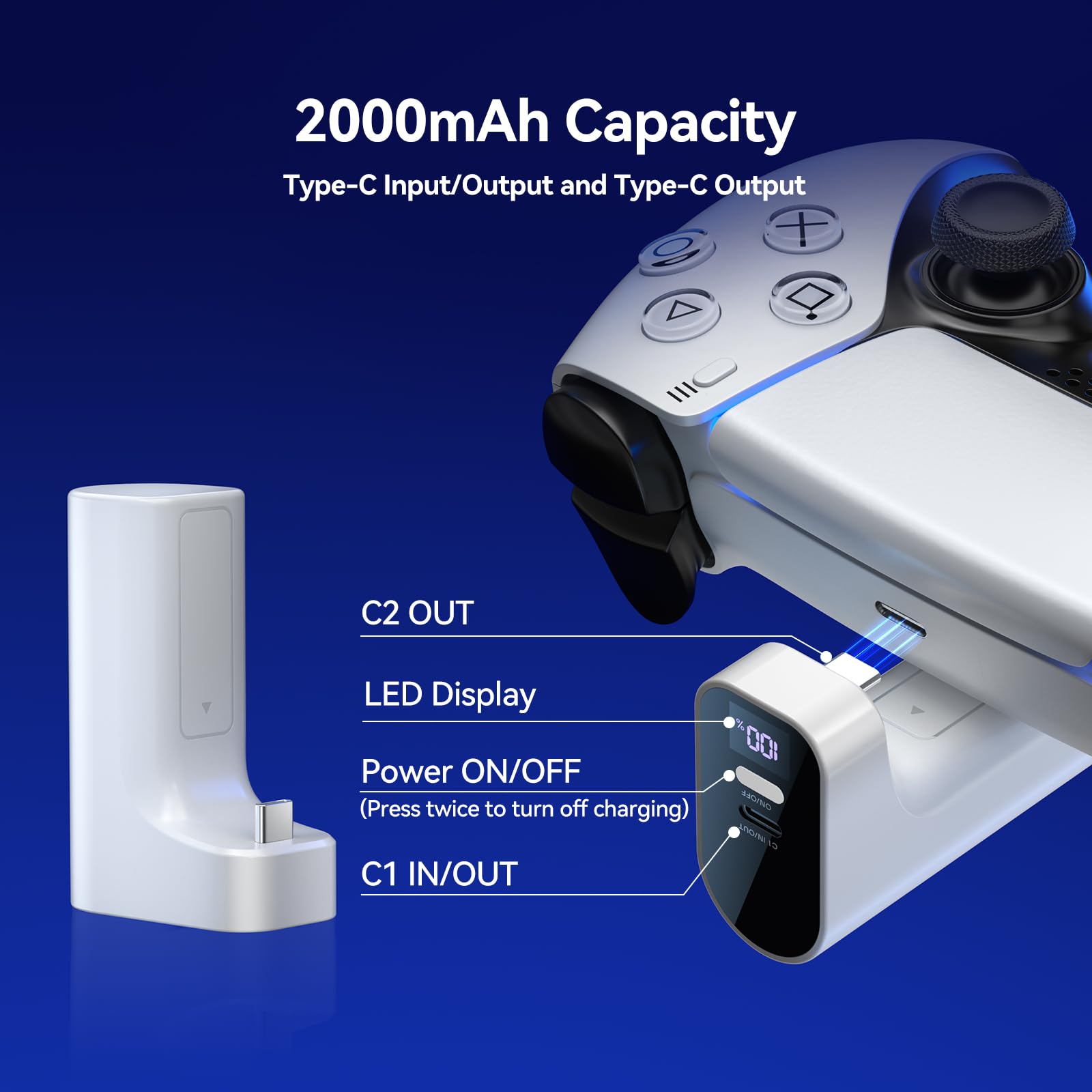 Charger for PS5 Controller, Ba - огляд і ціна Sony Controller Dualsense