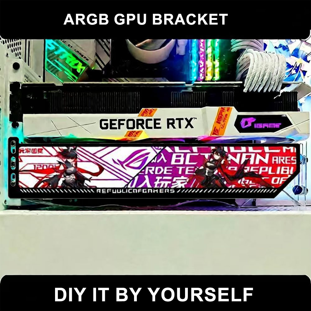 Customize RGB VGA Holder 5V/12 - огляд і ціна Gaming Card Holder