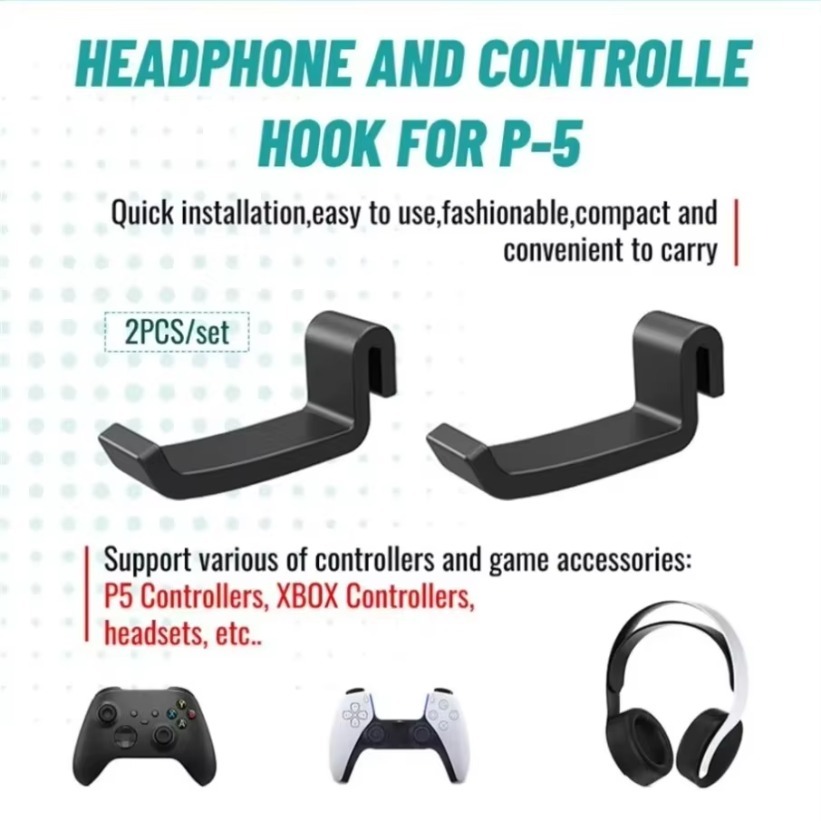 2PCS Headphone Hook Holder PS5 - огляд і ціна Gaming Console Apple