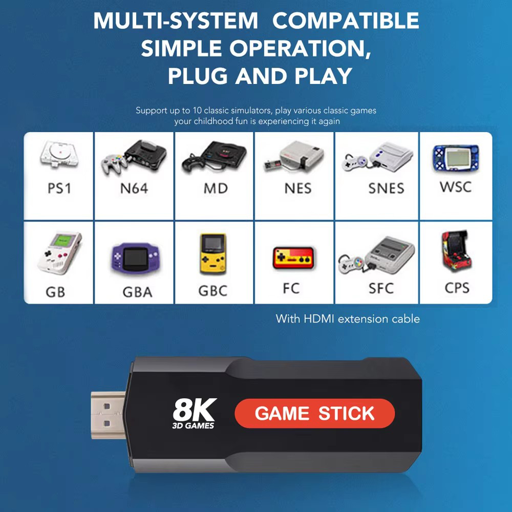 X2 Game Stick HD 4K 8K 3D Cons - огляд і ціна Gaming Console Android