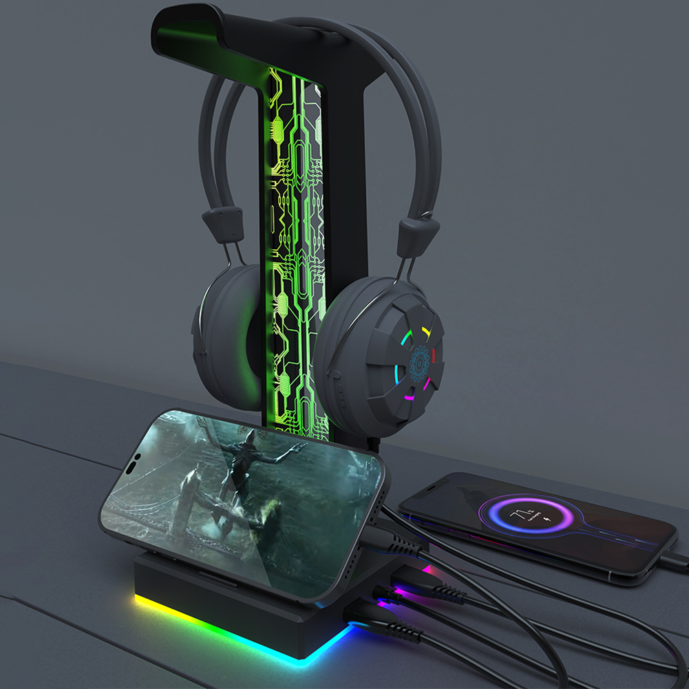 RGB Gaming Headphone Stand Dua - огляд і ціна Headset Gaming Console